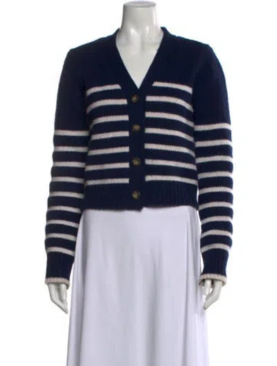 Pre-owned La Ligne Wool Striped Sweater In Blue