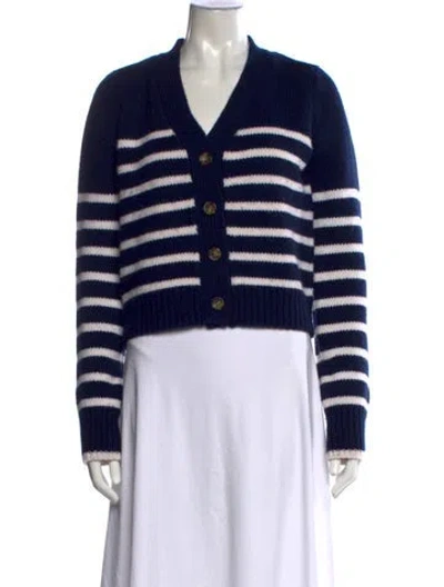 Pre-owned La Ligne Wool Striped Sweater In Blue
