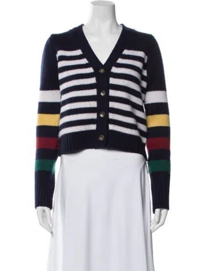 Pre-owned La Ligne Wool Striped Sweater In Blue