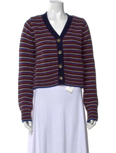 Pre-owned La Ligne Wool Striped Sweater In Blue