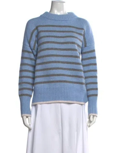 Pre-owned La Ligne Wool Striped Sweater In Blue