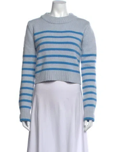 Pre-owned La Ligne Wool Striped Sweater In Blue