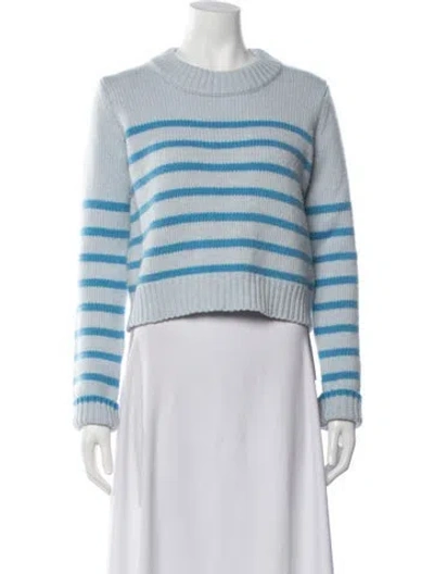 Pre-owned La Ligne Wool Striped Sweater In Blue