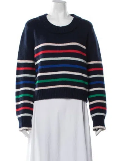 Pre-owned La Ligne Wool Striped Sweater In Blue