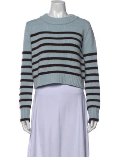 Pre-owned La Ligne Wool Striped Sweater In Blue