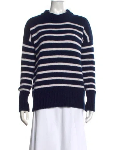 Pre-owned La Ligne Wool Striped Sweater In Blue/white