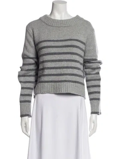 Pre-owned La Ligne Wool Striped Sweater In Gray