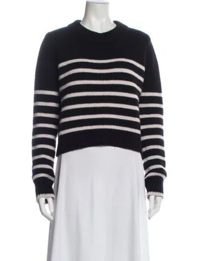 Pre-owned La Ligne Wool Striped Sweater In Gray