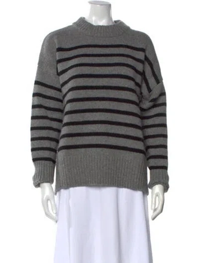 Pre-owned La Ligne Wool Striped Sweater In Gray