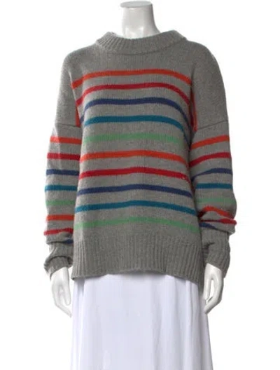 Pre-owned La Ligne Wool Striped Sweater In Gray