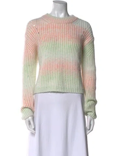 Pre-owned La Ligne Wool Striped Sweater In Green