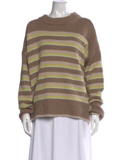 Pre-owned La Ligne Wool Striped Sweater In Neutral