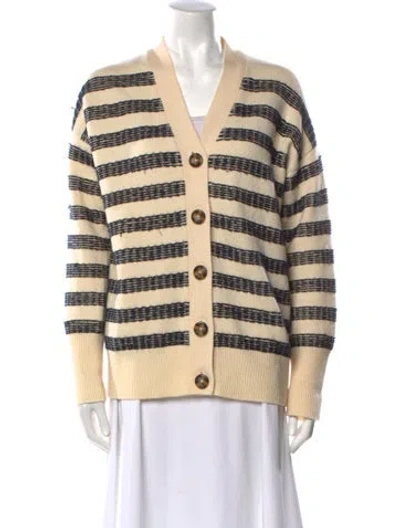 Pre-owned La Ligne Wool Striped Sweater In Neutral