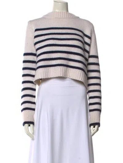Pre-owned La Ligne Wool Striped Sweater In Neutral