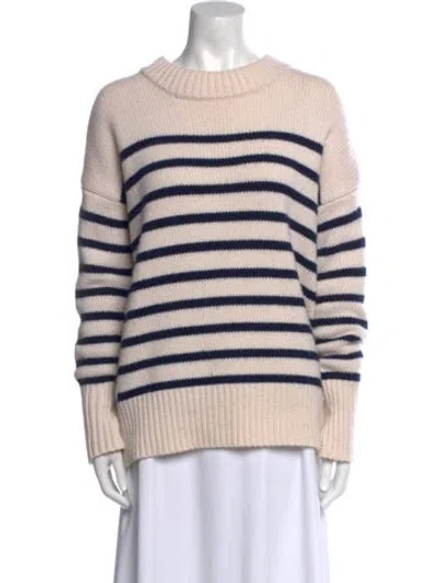 Pre-owned La Ligne Wool Striped Sweater In Neutral