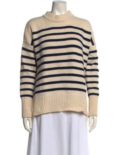 Pre-owned La Ligne Wool Striped Sweater In Neutral