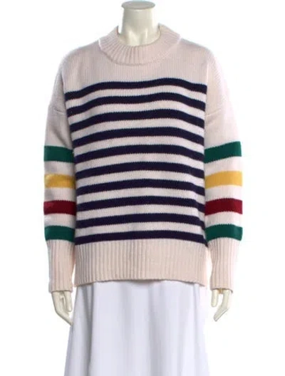 Pre-owned La Ligne Wool Striped Sweater In Neutral