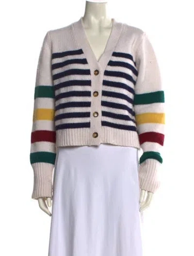 Pre-owned La Ligne Wool Striped Sweater In Neutral