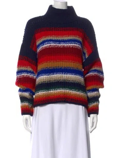 Pre-owned La Ligne Wool Striped Sweater In Neutral