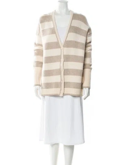 Pre-owned La Ligne Wool Striped Sweater In Neutral