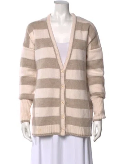 Pre-owned La Ligne Wool Striped Sweater In Neutral