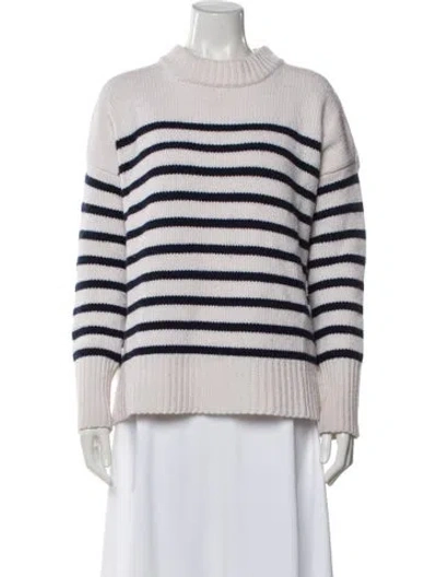 Pre-owned La Ligne Wool Striped Sweater In Neutral