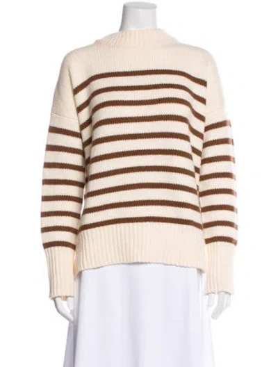 Pre-owned La Ligne Wool Striped Sweater In Neutral