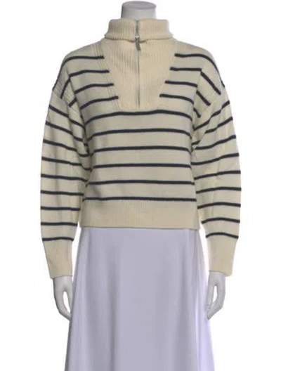 Pre-owned La Ligne Wool Striped Sweater In Neutral