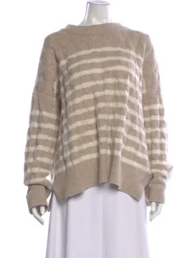 Pre-owned La Ligne Wool Striped Sweater In Neutral