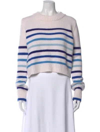 Pre-owned La Ligne Wool Striped Sweater In Neutral