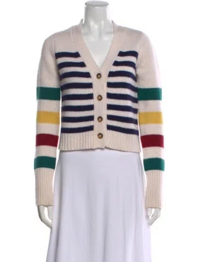 Pre-owned La Ligne Wool Striped Sweater In Neutral
