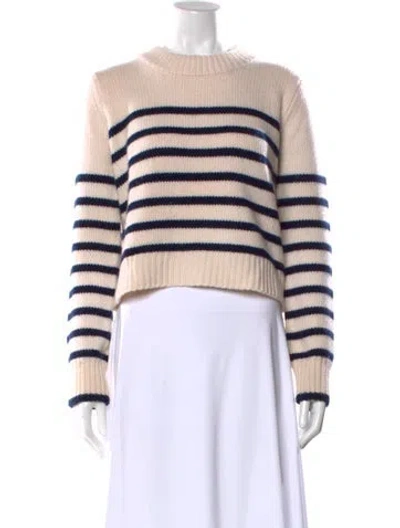 Pre-owned La Ligne Wool Striped Sweater In Neutral
