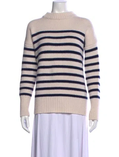 Pre-owned La Ligne Wool Striped Sweater In Neutral