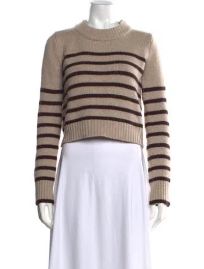 Pre-owned La Ligne Wool Striped Sweater In Neutral