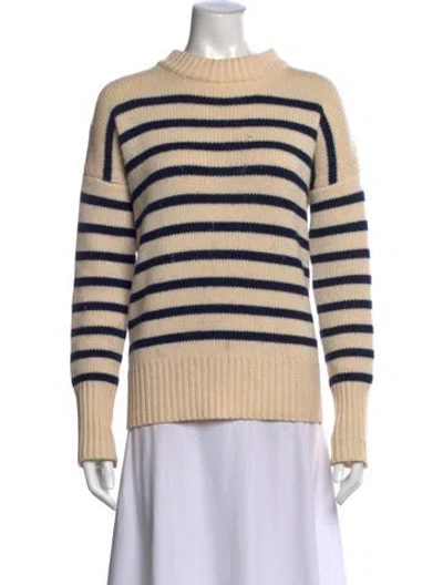 Pre-owned La Ligne Wool Striped Sweater In Neutral