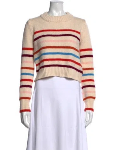 Pre-owned La Ligne Wool Striped Sweater In Neutral