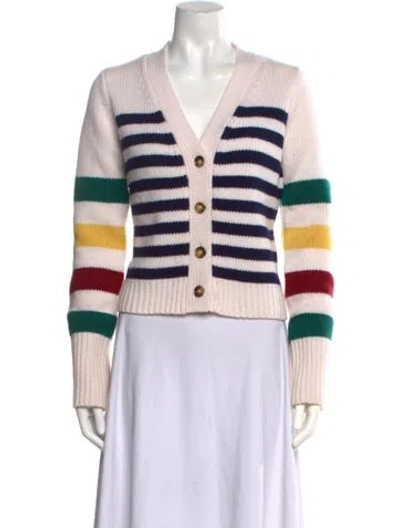 Pre-owned La Ligne Wool Striped Sweater In Neutral