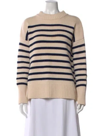 Pre-owned La Ligne Wool Striped Sweater In Neutral