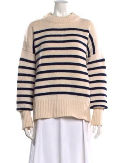 Pre-owned La Ligne Wool Striped Sweater In Neutral