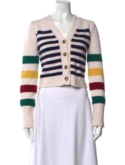 Pre-owned La Ligne Wool Striped Sweater In Neutrals