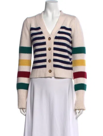 Pre-owned La Ligne Wool Striped Sweater In Neutrals