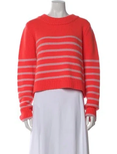 Pre-owned La Ligne Wool Striped Sweater In Orange