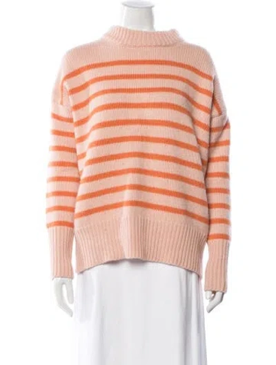 Pre-owned La Ligne Wool Striped Sweater In Orange
