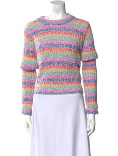 Pre-owned La Ligne Wool Striped Sweater In Pink