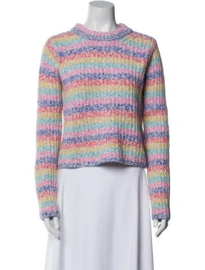 Pre-owned La Ligne Wool Striped Sweater In Pink
