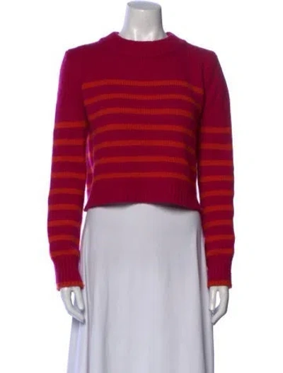 Pre-owned La Ligne Wool Striped Sweater In Pink