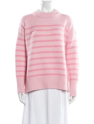 Pre-owned La Ligne Wool Striped Sweater In Pink