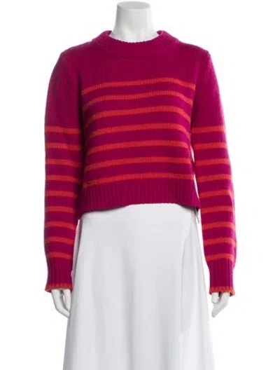 Pre-owned La Ligne Wool Striped Sweater In Pink