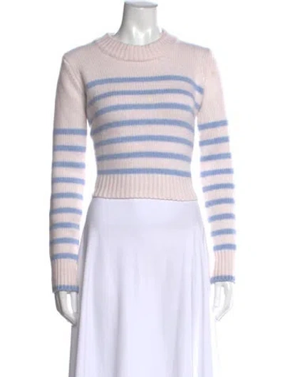 Pre-owned La Ligne Wool Striped Sweater In Pink