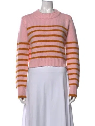 Pre-owned La Ligne Wool Striped Sweater In Pink